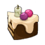Part de gâteau d'anniversaire