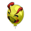 Ballon baladeur jaune