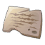Antique tablette en os