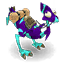 Dragodinde Indigo et Turquoise