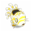 Mulagua dorada y marfil