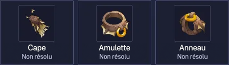 Les trois pièces équipées de la Panoplie du Shushu Debruk'Sayl